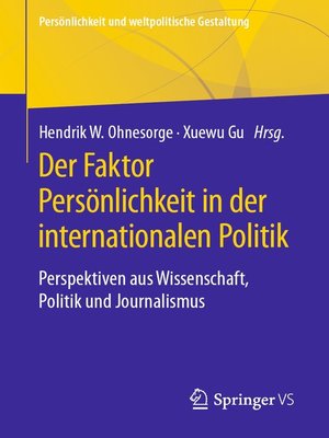 cover image of Der Faktor Persönlichkeit in der internationalen Politik